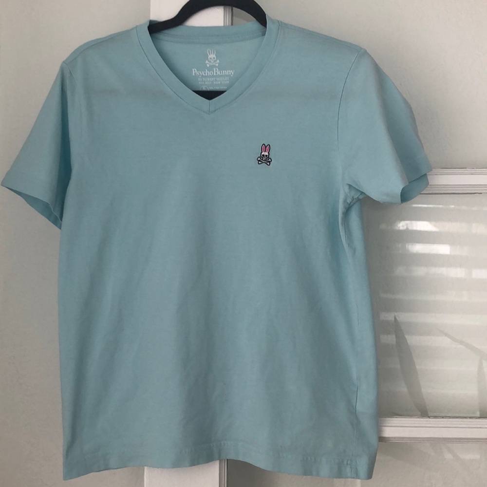 Psycho Bunny boys v-neck tee shirt. Boys XL